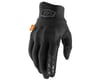 Image 1 for 100% Cognito Full Finger Gloves (Black/Charcoal) (S)