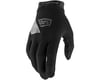 100% Ridecamp Men's Full Finger Glove (Black) (S)