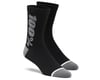 100% Rhythm Merino Socks (Black/Grey) (S/M)