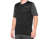 100% Men's Ridecamp Short Sleeve Jersey (Black/Charcoal) (XL)