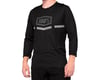100% Airmatic 3/4 Sleeve Jersey (Black) (M)