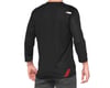 Image 2 for 100% Airmatic 3/4 Sleeve Jersey (Black/Red) (M)