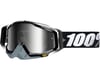 Image 1 for 100% Racecraft Goggles (Abyss Black) (Mirror Silver Lens) (Spare Clear Lens)