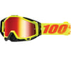 Image 2 for 100% Racecraft Goggles (Yellow Attack) (Mirror Red Lens) (Spare Clear Lens)