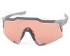 Image 1 for 100% Speedcraft Sunglasses (Soft Tact Stone Grey) (HiPER Coral Lens)