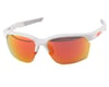 Image 1 for 100% Sportcoupe Sunglasses (Matte White) (HiPER Red Multilayer Mirror Lens)