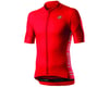 Castelli Entrata V Short Sleeve Jersey (Fiery Red) (L)