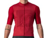 Castelli Bagarre Short Sleeve Jersey (Pro Red/Bordeaux) (L)