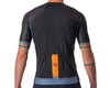 Image 2 for Castelli Entrata VI Short Sleeve Jersey (Light Black/Light Steel Blue-Pop Orange) (S)