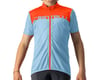 Image 1 for Castelli Neo Prologo Short Sleeve Youth Jersey (Baby Blue/Scarlet Lava) (Youth XL)