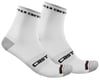 Castelli Rosso Corsa Pro 9 Socks (White) (L/XL)