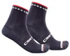Castelli Rosso Corsa Pro 9 Socks (Savile Blue) (L/XL)
