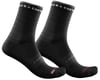Castelli Women's Rosso Corsa 11 Socks (Black) (S/M)