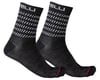 Castelli Women's Go 15 Socks (Dark Grey/White) (S/M)
