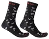 Castelli Fuga 18 Socks (Black/Dark Grey) (2XL)