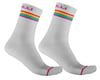 Castelli Women's Go 15 Socks (White/Fuchsia) (L/XL)