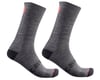 Image 1 for Castelli Racing Stripe 18 Sock (Dark Grey) (S/M)