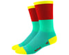 DeFeet Aireator 6" Socks (Celeste Blue/Red) (XL)