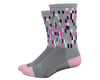 DeFeet Aireator 6" Sock (Barnstormer Pixel Grey/Pink) (L)