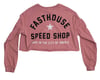 Image 2 for Fasthouse Inc. Star Long Sleeve Women's Crop Tee (Heather Mauve)
