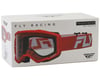 Image 3 for Fly Racing Youth Focus Goggles (Red/White) (Clear Lens)