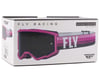 Image 3 for Fly Racing Youth Zone Goggles (Pink/Black) (Dark Smoke Lens)