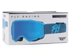 Image 3 for Fly Racing Youth Zone Goggles (Blue) (Sky Blue Mirror/Smoke Lens)