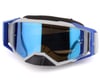 Image 1 for Fly Racing Zone Pro Goggles (Grey/Blue) (Sky Blue Mirror/Smoke Lens) (w/ Post)