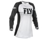 Image 1 for Fly Racing Girl's Youth Lite Jersey (White/Black)