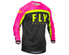 Image 1 for Fly Racing Youth F-16 Jersey (Neon Pink/Black/Hi-Vis)