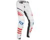Image 1 for Fly Racing Youth Kinetic Bicycle Pants (White/Red/Blue)
