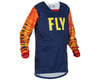 Image 1 for Fly Racing Youth Kinetic Wave Jersey (Navy/Yellow/Red) (Youth XL)