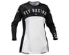 Image 1 for Fly Racing Women's Lite Long Sleeve Jersey (Black/Light Grey) (L)