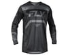 Image 1 for Fly Racing Youth Rayce Long Sleeve Jersey (Black/Charcoal) (Youth L)