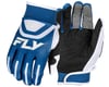 Image 1 for Fly Racing Youth F-16 Long Finger Gloves (Dark Blue/White) (Youth L)