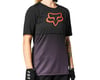 Fox Racing Women's Flexair Short Sleeve Jersey (Black/Purple) (L)