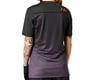 Image 2 for Fox Racing Women's Flexair Short Sleeve Jersey (Black/Purple) (M)