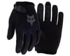 Image 1 for Fox Racing Youth Ranger Long Finger Gloves (Black) (Youth M)