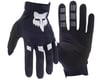 Image 1 for Fox Racing Dirtpaw Long Finger Gloves (Black/White) (M)