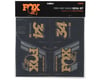 Image 2 for Fox Suspension Heritage Decal Kit for Forks & Shocks (Gold)