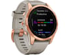 Image 3 for Garmin Fenix 7S Solar GPS Smartwatch (Rose Gold + Light Sand Band) (7S | 42mm Case)