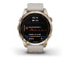 Image 2 for Garmin Fenix 7S Sapphire Solar GPS Smartwatch (Cream Gold Ti + Light Sand Band)
