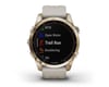 Image 7 for Garmin Fenix 7S Sapphire Solar GPS Smartwatch (Cream Gold Ti + Light Sand Band)