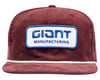 Image 2 for Giant Manufacturing Corduroy Snapback Hat (Red Wine) (Universal Adult)