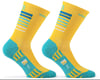 Giordana FR-C Tall Stripes Socks (Yellow/Sea Green) (M)