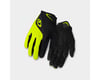 Giro Bravo Gel Long Finger Gloves (Yellow/Black) (XL)
