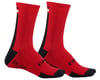 Giro HRc+ Merino Wool Socks (Dark Red/Black/Grey) (XL)