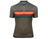 Pearl Izumi Jr Quest Short Sleeve Jersey (Pale Olive/Sunset Stripe) (Youth L)
