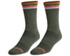 Pearl Izumi Merino Thermal Wool Socks (Forest/Sherbert Stripe) (M)