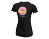 Image 2 for Pearl Izumi Women's Organic Cotton Crewneck T-Shirt (Sunset Wheel Black)